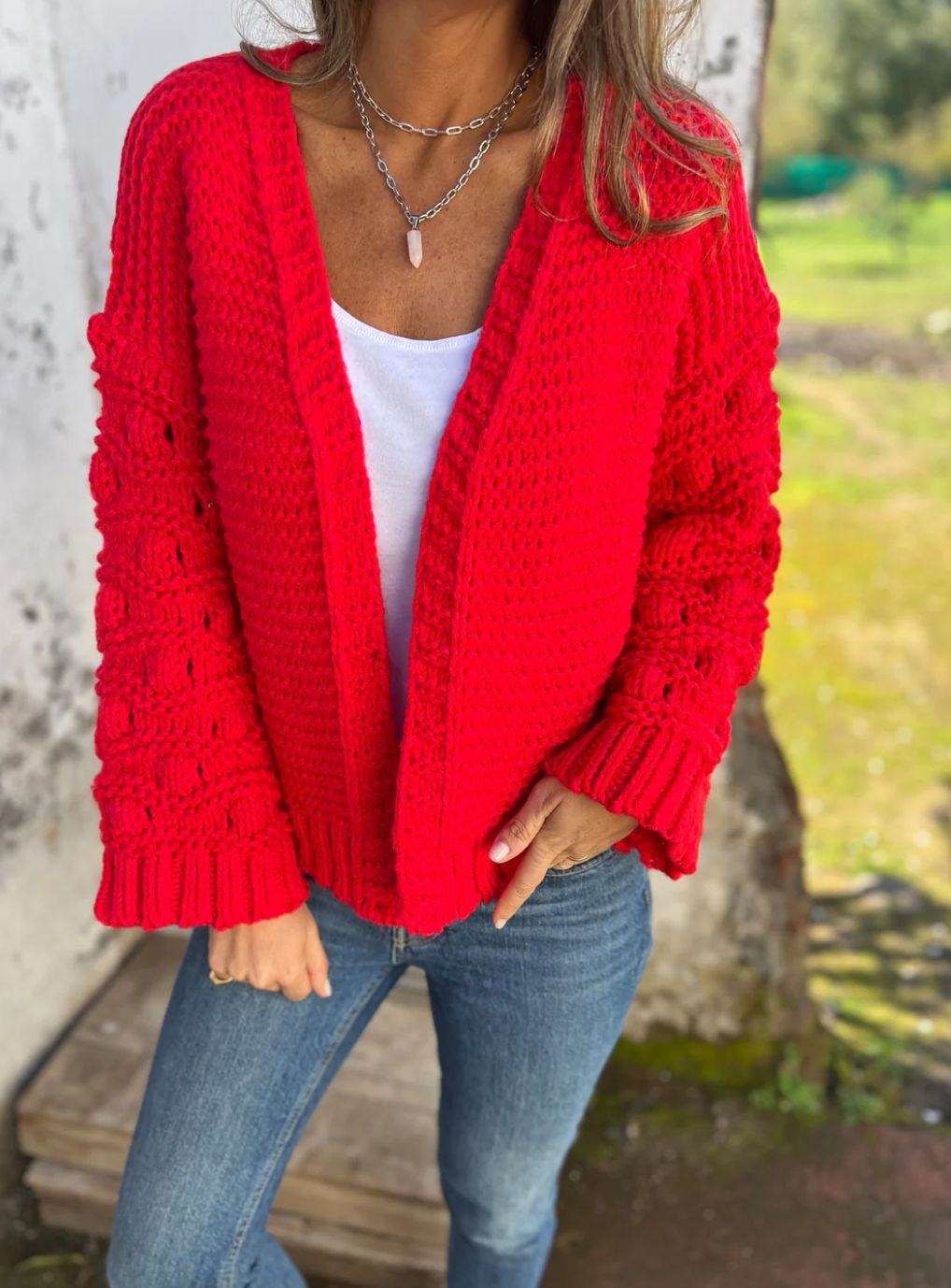 Cardigan Maille Texturée — Collection Hiver