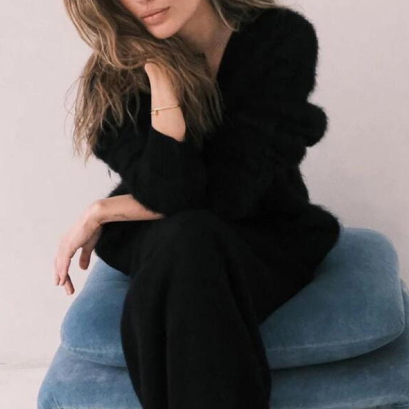 Cardigan Flou Boutonné – Douceur Intemporelle