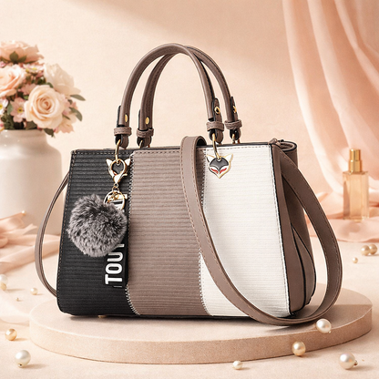 Sac à Main Femme Élégant — Design Patchwork & Finitions Raffinées