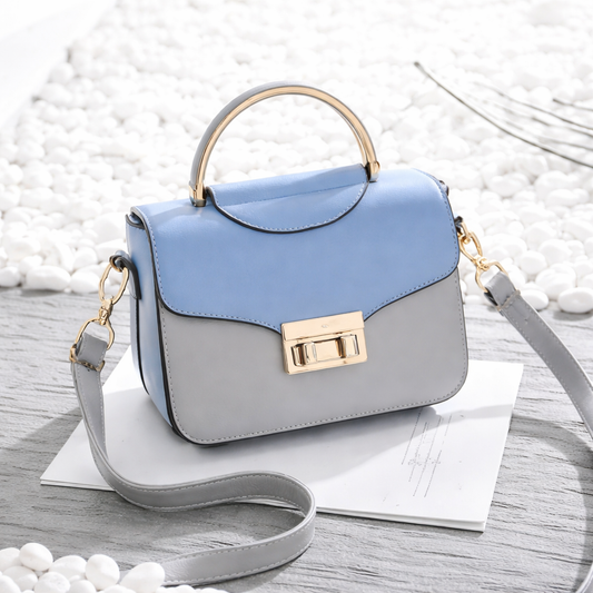 Sac Carré Bicolore — Style Urbain Chic